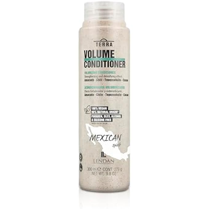 VOLUME CONDITIONER - TERRA VOLUME CONDITIONER - 300 ML - MAXIMISES THE VOLUME OF HAIR WITHOUT WEIGHING DOWN - SOFT MANE - STRENGTHENS AND COMPRESSES - AGAINST FRIZZ - VEGAN